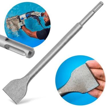 Imagem de Talhadeira Pá Encaixe Sds Plus 14mm 250mm 40mm Martelo Rompedor Makita