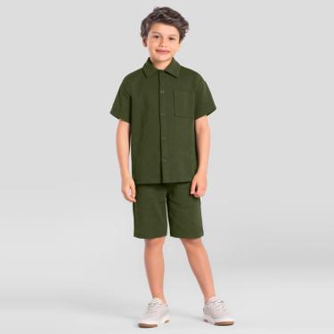 Imagem de Bermuda infantil menino em moletinho tricot Mundi
