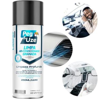 Imagem de Limpa Ar Condicionado Automotivo Higienizador Spray Aroma Carro Novo -