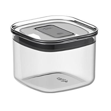 Imagem de Pote Hermético 450ml OU grãos temperos Quadrado Branco, 450ml, Natural