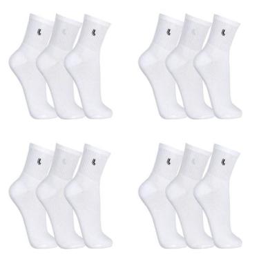 Imagem de Kit 6 Pares de Meias Unisex Lupo Cano Médio Algodão Original + NF, Uni