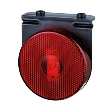 Imagem de LANTERNA LED IVA LATERAL C/ PARAFUSO / SUPORTE MOVEL 85MM VERMELHA - L