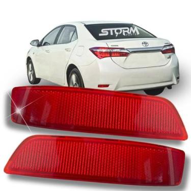 Imagem de Par Refletor Parachoque Traseiro Toyota Corolla Ano 2015 A 2019 2.0 16