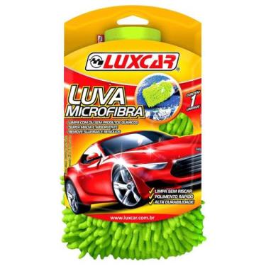 Imagem de Luva de microfibra anti risco lavagem automotiva luxcar