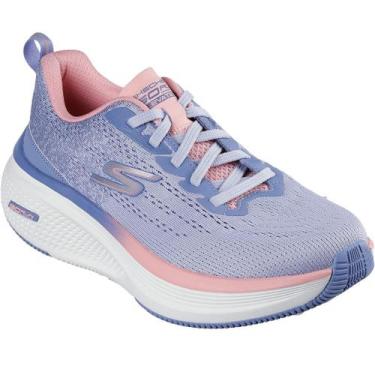 Imagem de Tênis Feminino Corrida Go Run Elevante 129000 Skechers, Azul, Rosa, 34