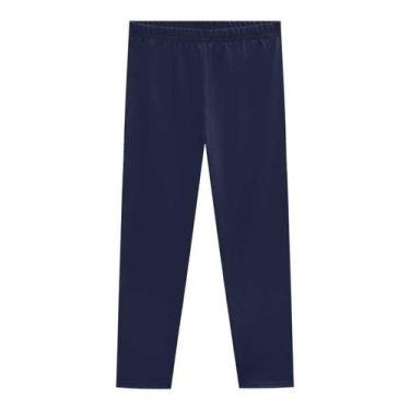 Imagem de Legging Infantil Menina de Cotton Básico Cores 1 ao 16 Kyly, 10, Azulm