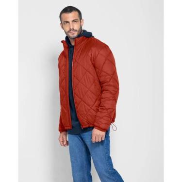 Imagem de Jaqueta Puffer Masculina Em Tafetá Enfim Ref. 115223, Marrom, G