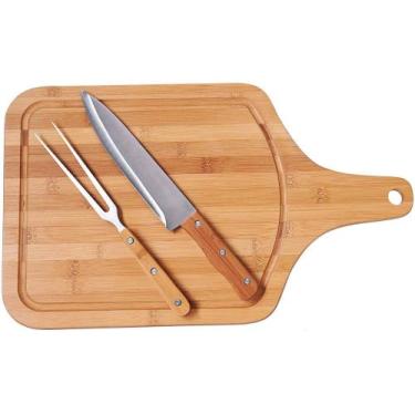Imagem de Kit Churrasco Bamboo 3 Peças - Mor 3360