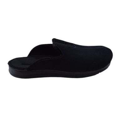 Imagem de Pantufa Masculina Pegada Tecido 166001, Preto, 38