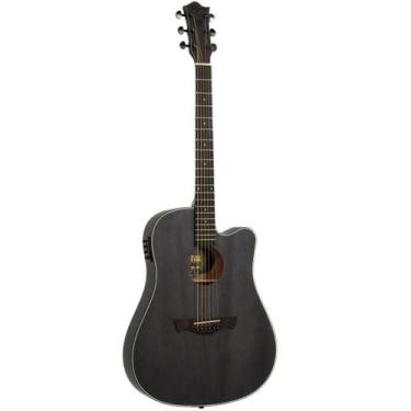 Imagem de Violão Eletroacústico Tagima TBW-400 Black Wood Folk Slim