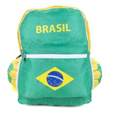 Imagem de Mochila Mala Bolsa Infantil Esportiva Vira Bola Masculino - Futebol e 