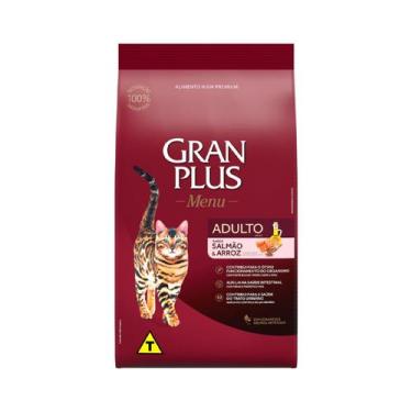 Imagem de Ração Gran Plus Menu Gatos Adultos Salmão e Arroz 3kg