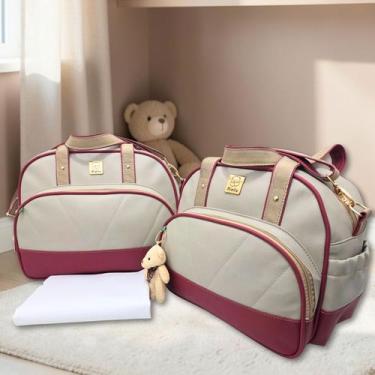 Imagem de Kit Bolsas Bebe Maternidade Classic Enxoval Miellu Bolsas com Trocador