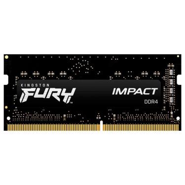 Imagem de Memória RAM para Notebook Kingston Fury Impact DDR4 8GB 3200MHz com Desempenho Confiável e Durabilidade Preto