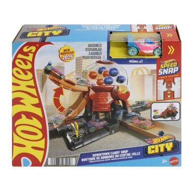 Imagem de Hot Wheels Pista City Downtown Loja De Doces Com Carro 1:64