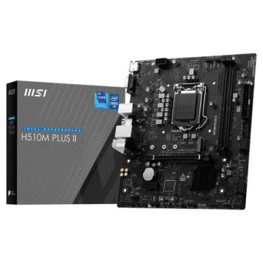 Imagem de Placa Mãe Msi H510M Plus Ii Ddr4 Lga 1200 Matx M.2 Nvme Vga Hdmi Usb 3
