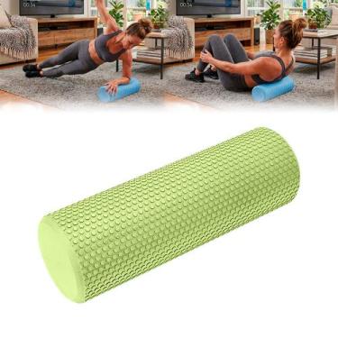 Imagem de Rolo Exercícios EVA BARI Yoga Pilates Aeróbico 45x15 Fitness -, Verde