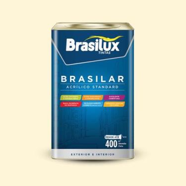 Imagem de Tinta Pintura Parede Acrílica Fosca 18L Brasilux Exterior Standard, Pe