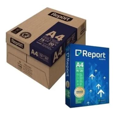 Imagem de Papel Sulfite Suzano Report Premium Brancura Superior A4 10 Resmas 5000 Folhas Branco
