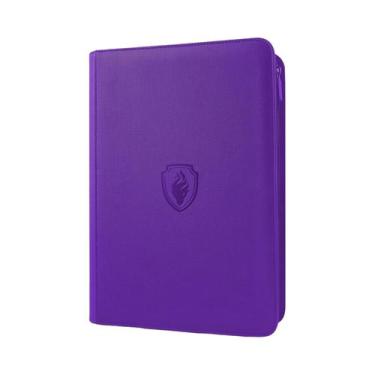 Imagem de Binder De Cartas Premium Em PU Com 9 Bolsos E Zíper, 360 Slots, Carreg