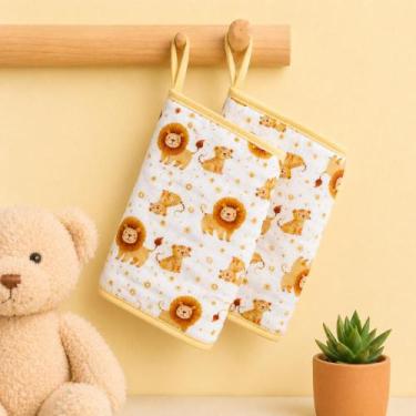 Imagem de Toalha Fraldinha de Boca Bebe Soft 100% Algodão Chupeta Absorvente Pre