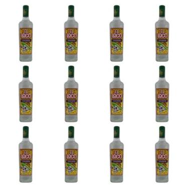 Imagem de Kit 12 Tequila Tequilero El Loco Prata 1l Garrafa - Tequileiro