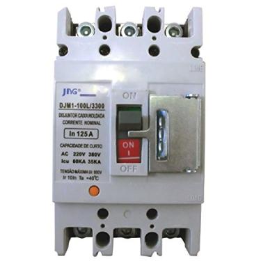 Imagem de Disjuntor JNG Em Caixa Moldada Tripolar 200A DJM1-225L
