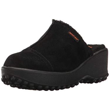 Imagem de Rocket Dog Tamanco feminino plataforma confortável Shearling Mule, Preto, 38
