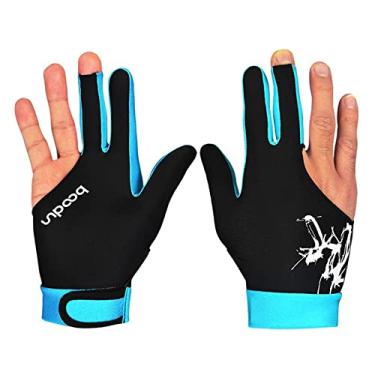 Imagem de 2 pares de luvas de Snooker unissex, luvas de bilhar, luvas de treino com três dedos (G, cor)