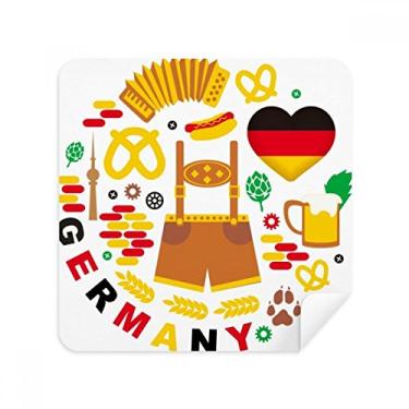 Imagem de Tecido de camurça com estampa de bandeira da alfândega da Alemanha, 2 unidades