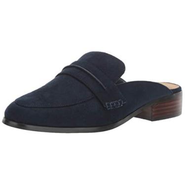 Imagem de Bella Vita Sapatilha feminina Binx II Loafer Mule, Camurça azul-marinho, 6 2W US