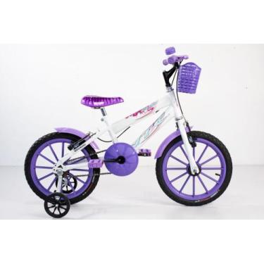 Imagem de Bicicleta Infantil Menina Aro 16 Com Acessórios - Vtc Bikes