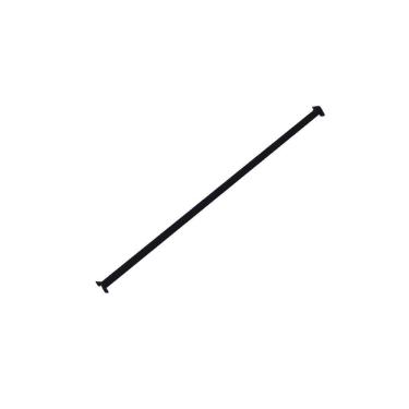 Imagem de Regua Porta Gancheira Amapa 078 Gondola Ponta Preto Kit 10