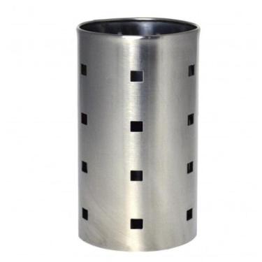 Imagem de Porta Talheres Inox Vazado Utensílios De Cozinha Mimostyle