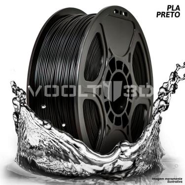 Imagem de Filamento Impressão 3D Voolt Pla Preto 1Kg