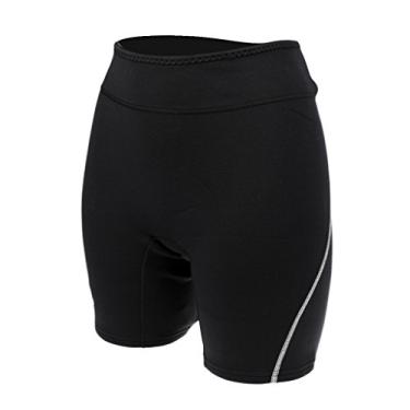 Imagem de Almencla 1,5 mm Neoprene Mergulho Shorts Snorkeling Roupa de mergulho Trunks, Cinza para homens, P