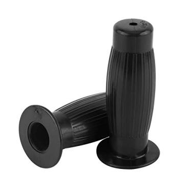 Imagem de Para motocicletas de barril de punhos de garrafa de 2,5 cm, universais, fáceis de segurar, guidões de motocicleta vintage, em gel preto, punhos de guidão de motocicleta 7/8,
