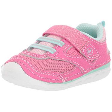 Imagem de T nis esportivo infantil masculino Adrian da Stride Rite Soft Motion, Light Pink, 5 Wide Toddler