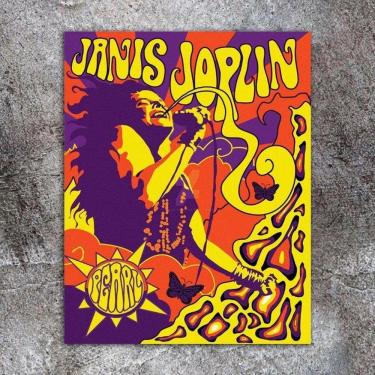 Imagem de Placa Decorativa Música Janis Joplin Tamanho:20X30Cm