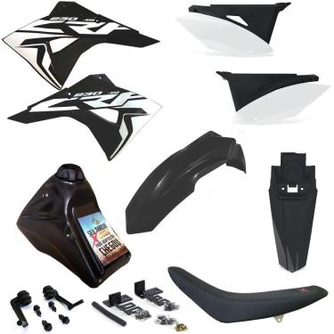 Imagem de Kit Plástico Biker Next Completo Crf 230 Adaptável Xr 200 Xr 250