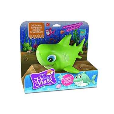 Imagem de Cometa Brinquedos, Tubarão Family Shark em Vinil, Verde, Levemente Perfumado