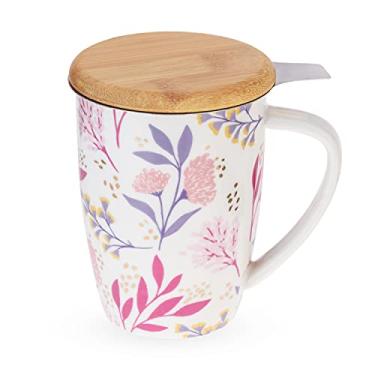 Imagem de Pinky Up Caneca de chá de cerâmica Bailey Botanical Bliss e infusor U, tamanho único, multicolorido