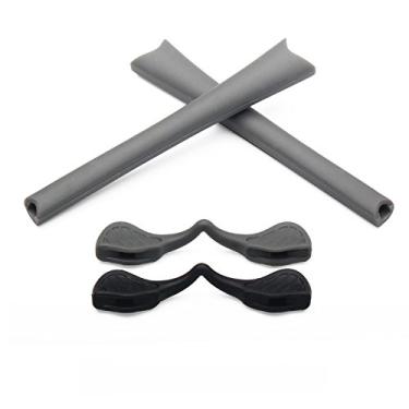 Imagem de Fones de ouvido de substituição e peças de nariz kits de borracha para óculos de sol Oakley Radar Path, Cinza, One Size