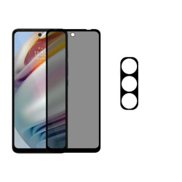 Imagem de Película Privacidade Anti Espionagem + Película de Câmera Compatível Com Moto G60s - (Hard Glass Store)