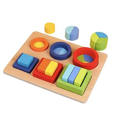 jogo pesca, Wood Shape Sorter Stacker Crianças Quebra-Cabeças Brinquedo, Quebra-cabeça educacional infantil para crianças 3 anos ou mais