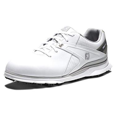 Imagem de FootJoy Sapatos de golfe masculinos Pro|sl estilo temporada anterior, branco/cinza, 38 GG, Branco/Cinza