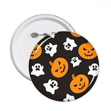 Imagem de Abóbora Halloween Halloween fantasma alfinetes redondos emblema botão decoração acessório 5 peças