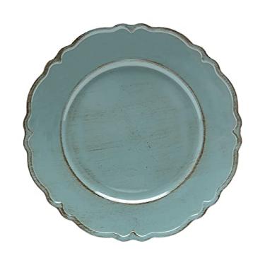 Imagem de LYOR - Sousplat Patinado de Plástico Moon Verde 33cm