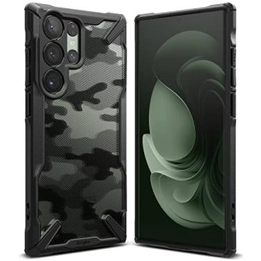 Imagem de Capa Anti Impacto Ringke Modelo Fusion X Design Camo Compatível com Galaxy S23 Ultra (6.8 Pol) (Camo)