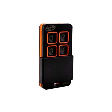 Imagem de Controle Remoto Motor Portão Alarme Cerca 4 Botões Zap PPA (Preto/Laranja)